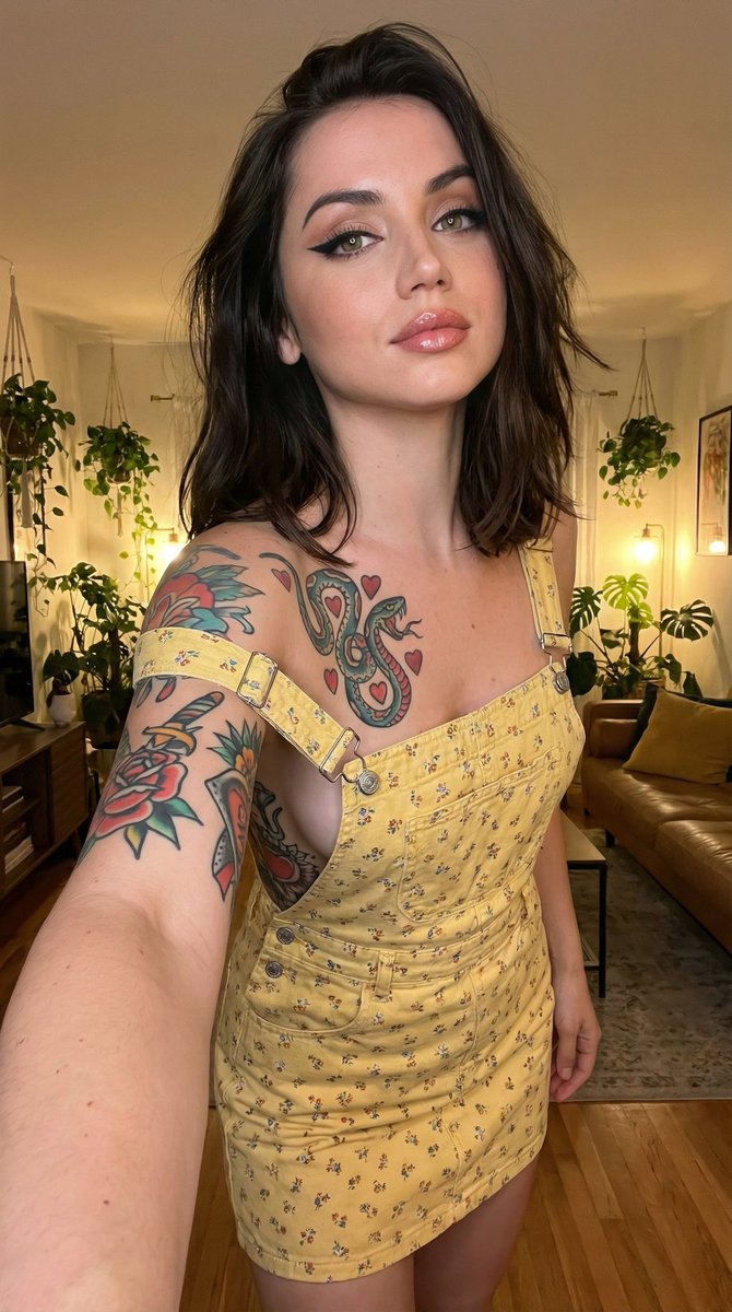 Photorealistic Tattooed Selfie Portrait Structured Json — Nano Banana Pro image prompt example