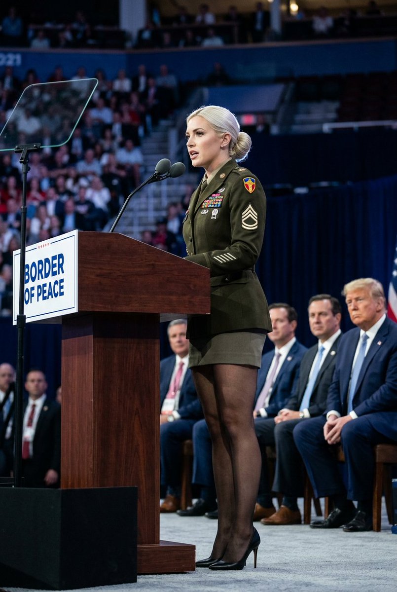 Political Speaker In Provocative Military Uniform — Nano Banana Pro image prompt example