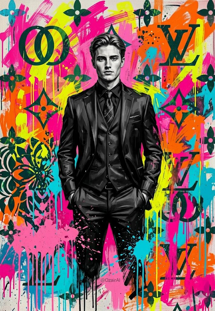 Pop Art Graffiti Portrait — Nano Banana Pro image prompt example