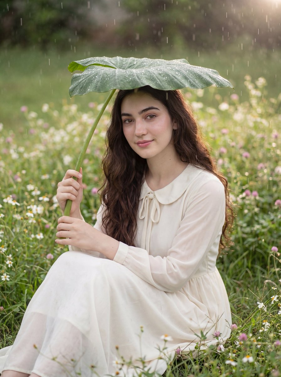 Realistic Portrait Of A Woman In A Garden — generated with Nano Banana Pro