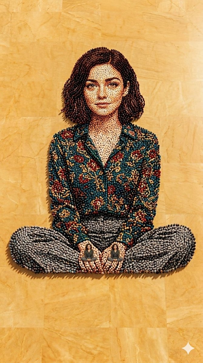 Recursive Human Mosaic Portrait — Nano Banana Pro image prompt example