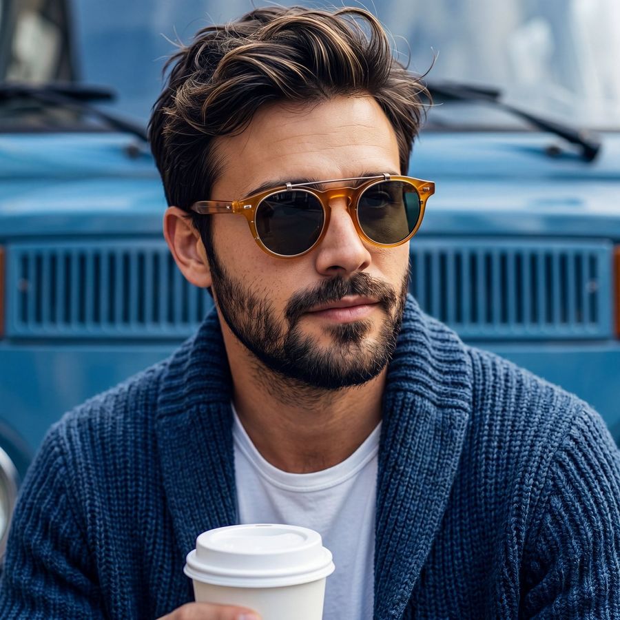 Rugged Urban Male Portrait — Nano Banana Pro image prompt example