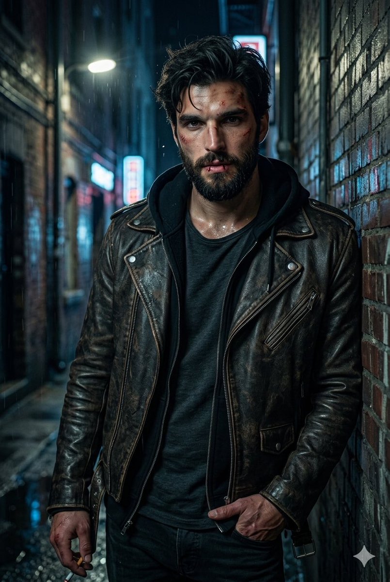 Rugged Urban Portrait — Nano Banana Pro image prompt example