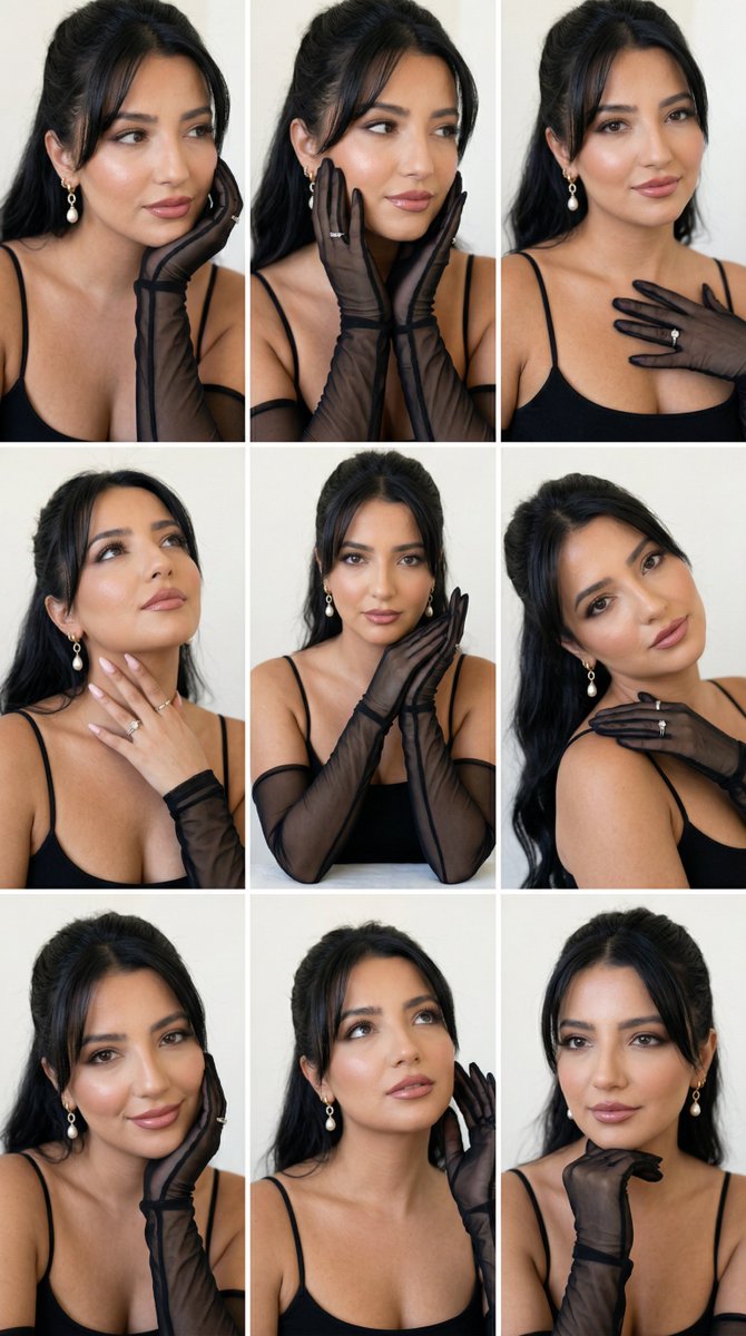 Sensual Editorial Portrait Grid With Identity Preservation — generated with Nano Banana Pro
