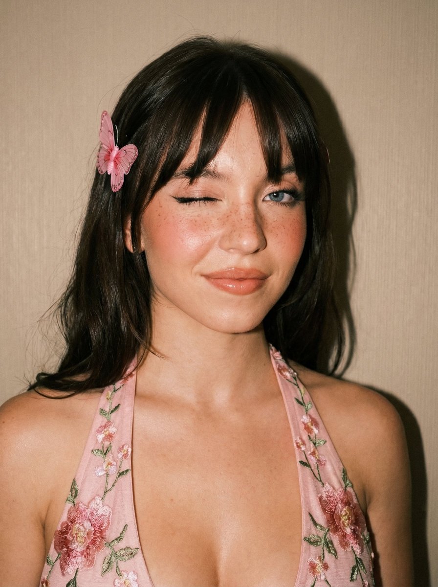 Soft Flash Portrait With Coquette Aesthetic — Nano Banana Pro image prompt example