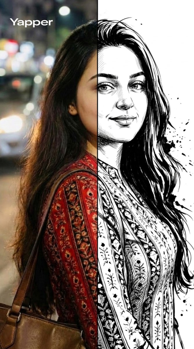 Split Style Portrait Transformation Prompt For Nano Banana — Nano Banana Pro image prompt example