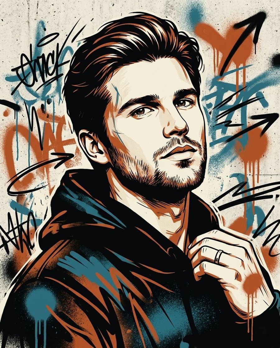 Street Art Inspired Urban Portrait — Nano Banana Pro image prompt example