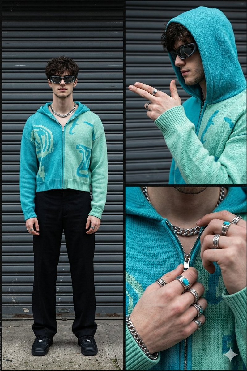 Streetwear Fashion Collage Prompt — Nano Banana Pro image prompt example