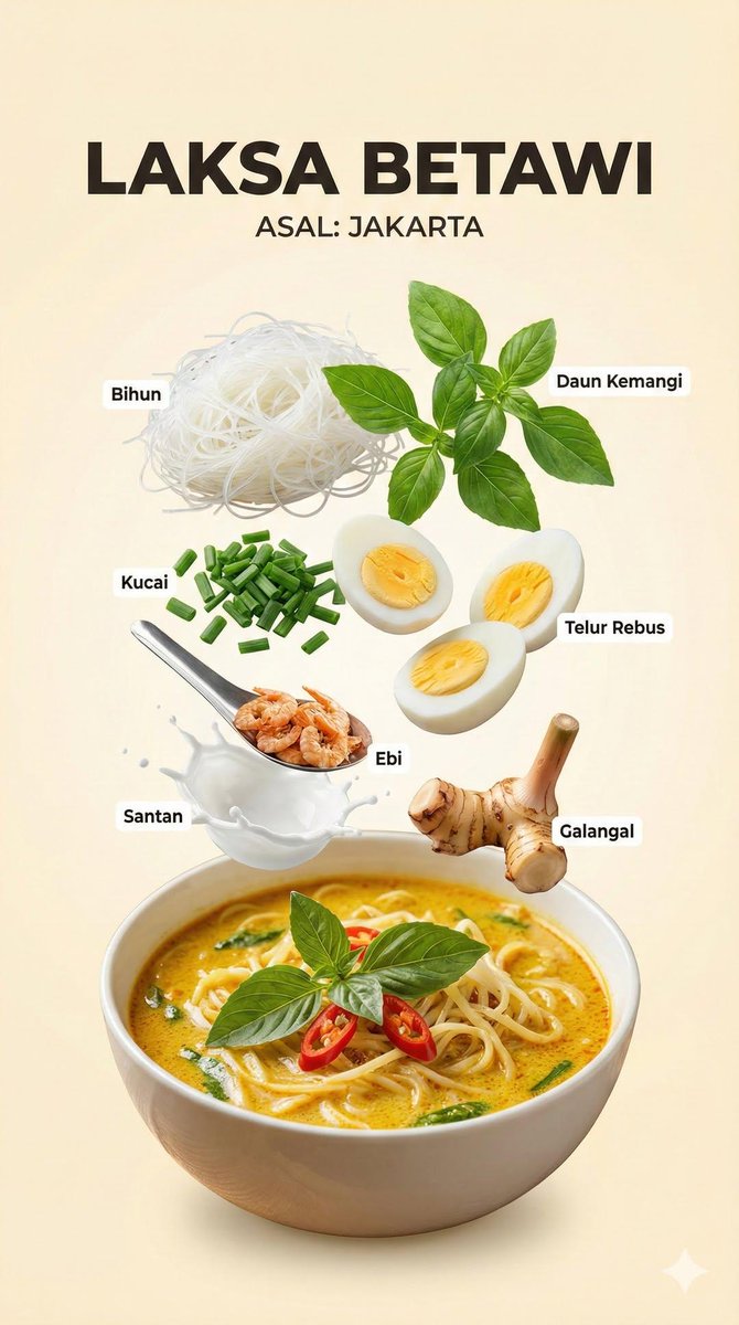 Structured Indonesian Food Infographic Prompt — Nano Banana Pro image prompt example