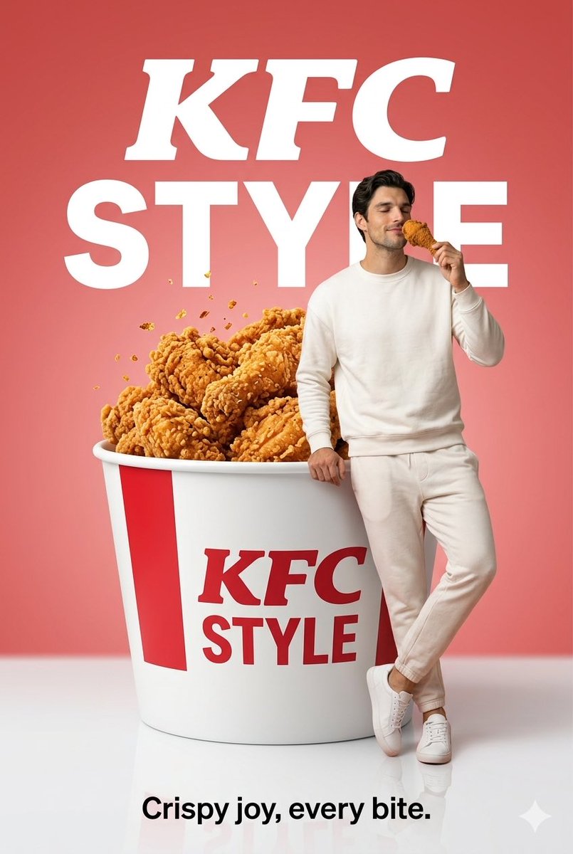 Surreal Chicken Commercial Ad — Nano Banana Pro image prompt example