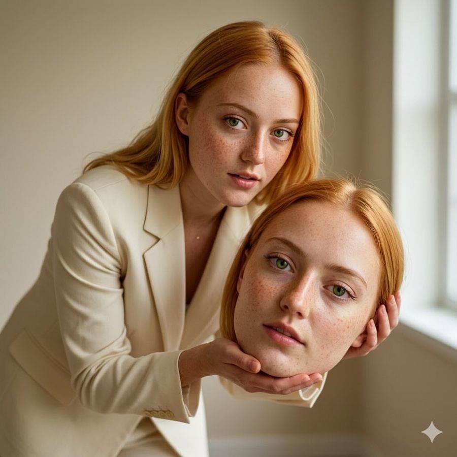 Surreal Conceptual Fashion Portrait — Nano Banana Pro image prompt example