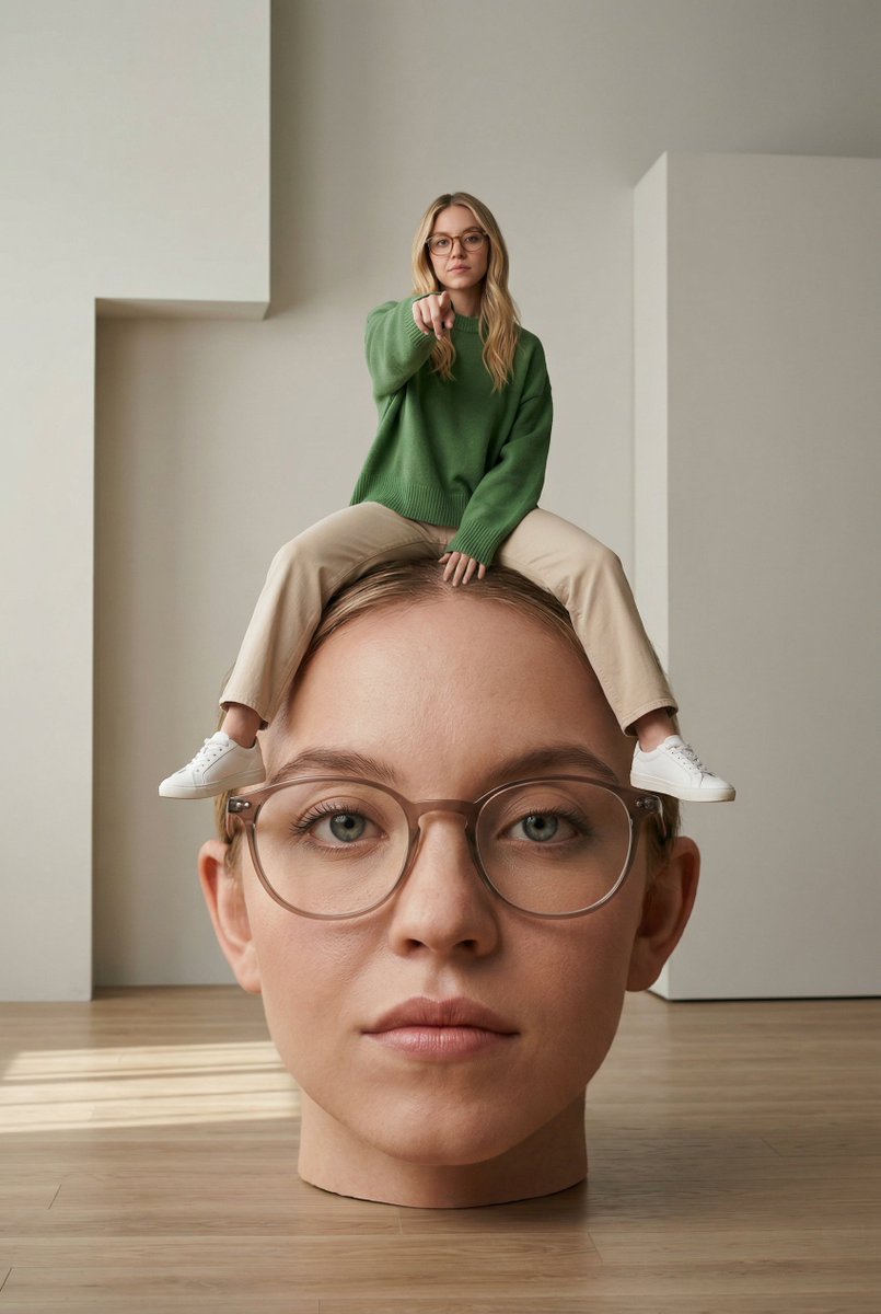 Surreal Conceptual Photography With Scale Distortion — Nano Banana Pro image prompt example