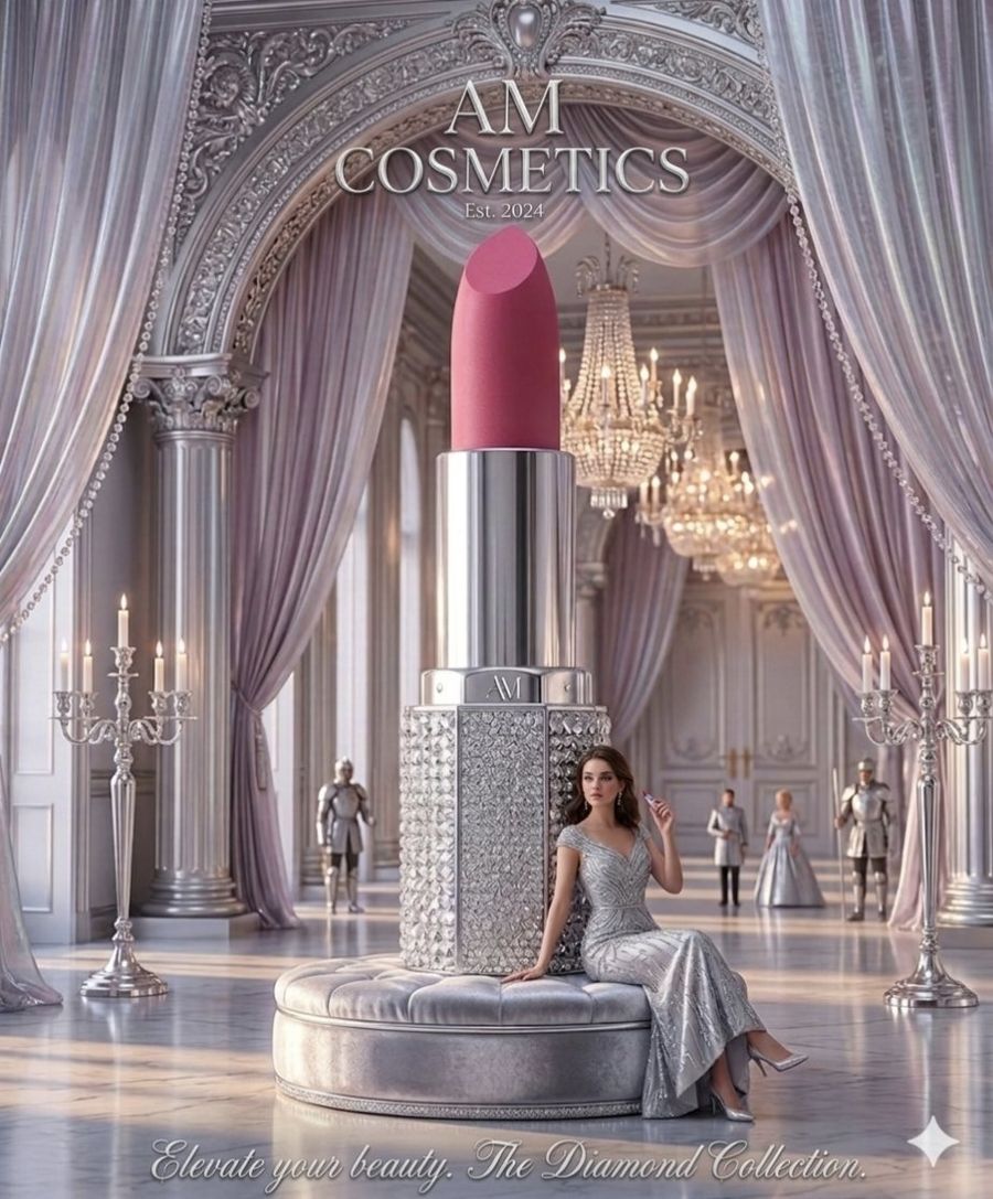 Surreal Cosmetic Ballroom Advertisement — Nano Banana Pro image prompt example