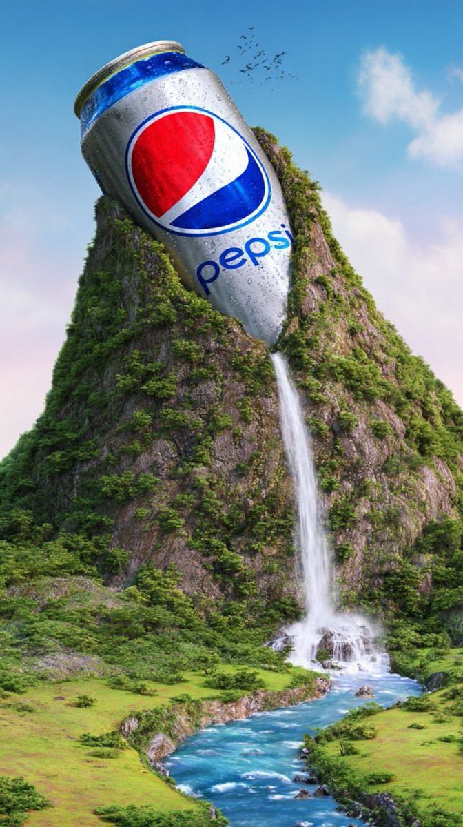 Surreal Giant Aluminum Can Waterfall Prompt For Nano Banana 2 — Nano Banana Pro image prompt example