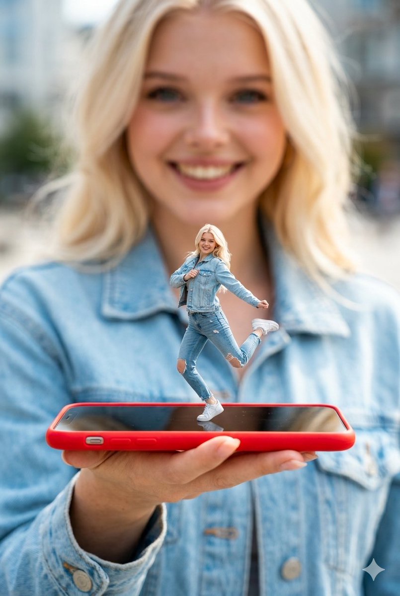 Surreal Miniature Dancing Composite Photo Prompt — Nano Banana Pro image prompt example
