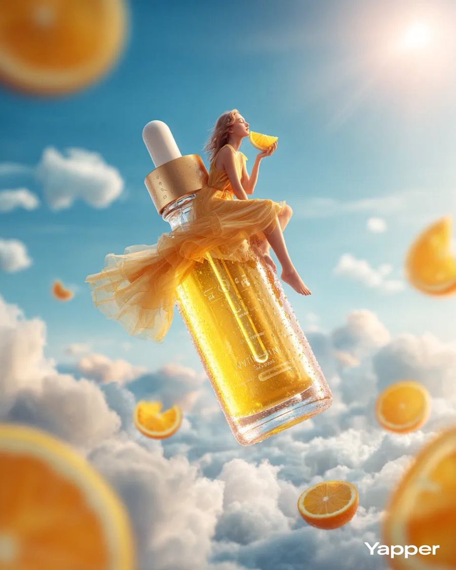 Surreal Skincare Product Ad — generated with Nano Banana Pro