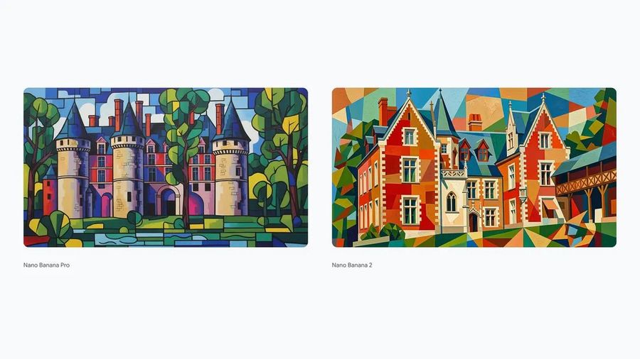 Synthetic Cubism Of Clos Luc Museum — Nano Banana Pro image prompt example