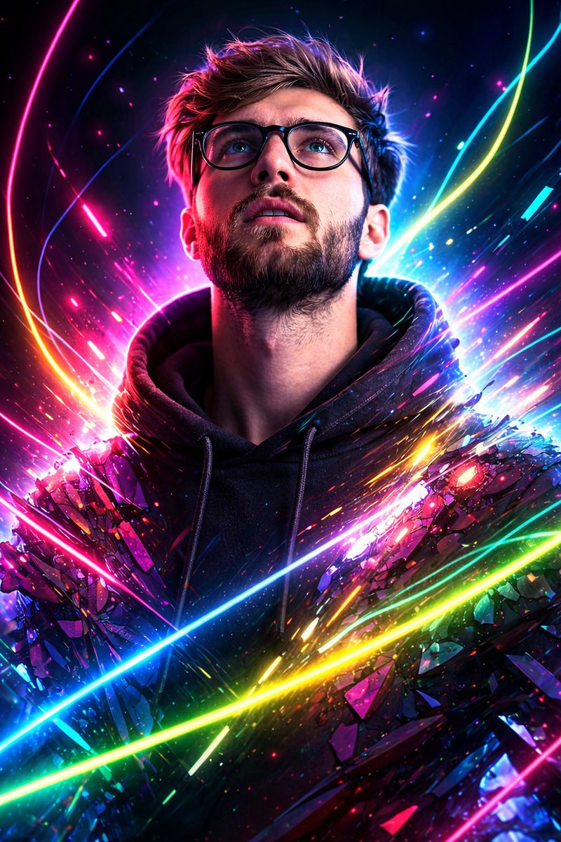 Synthwave Neon Digital Portrait Prompt — Nano Banana Pro image prompt example