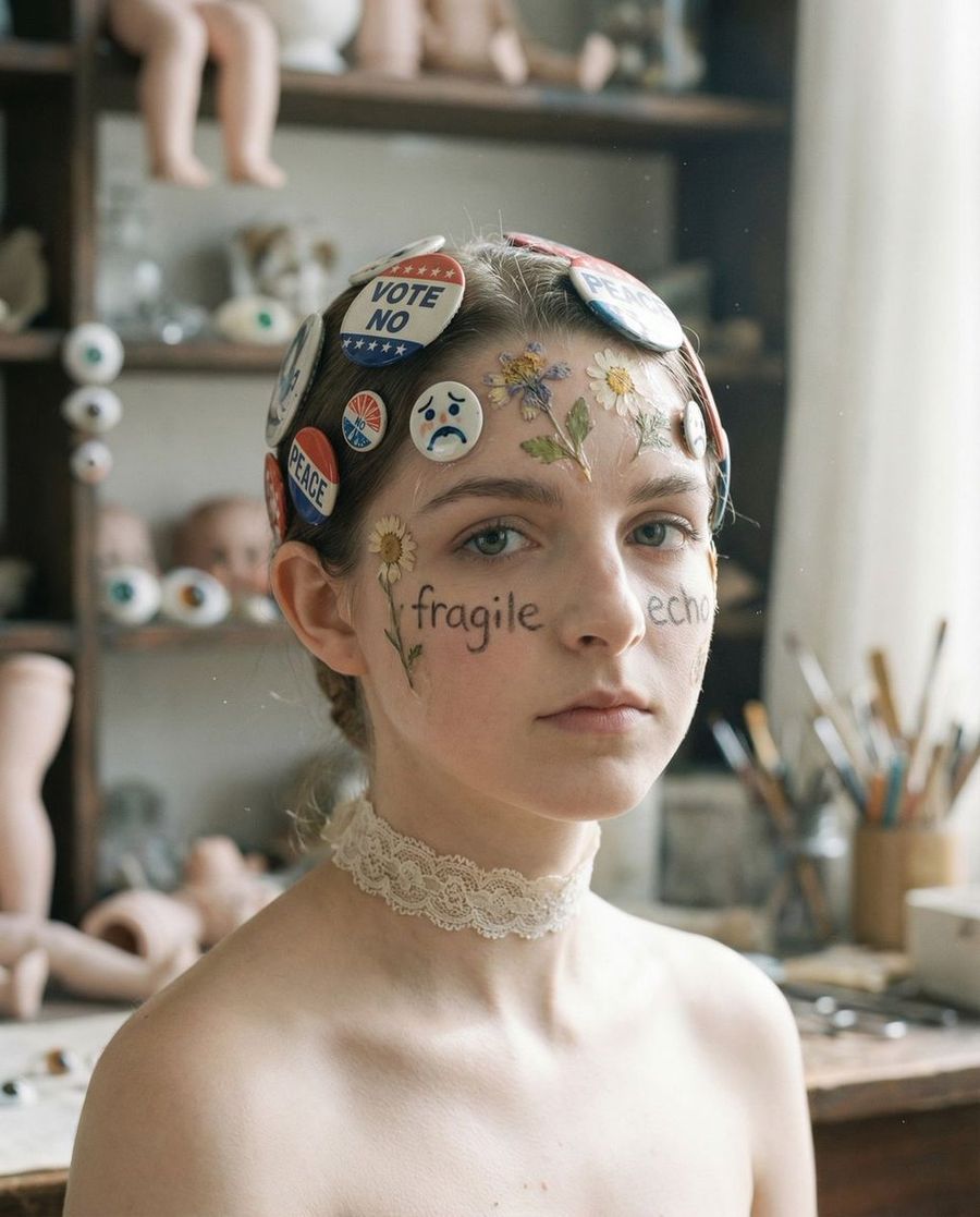 Tangible Melancholy Surreal Editorial Portrait — generated with Nano Banana Pro