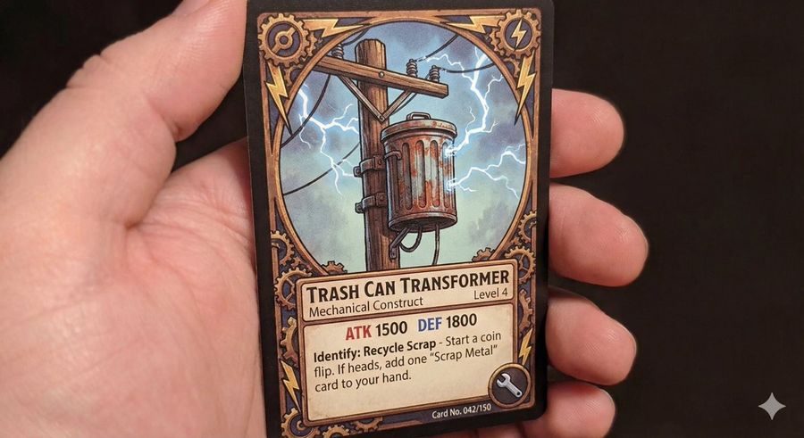Tcg Style Pole Mounted Transformer — Nano Banana Pro image prompt example