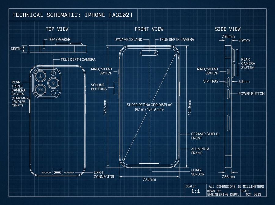 Technical Blueprint Drawing Prompt — Nano Banana Pro image prompt example