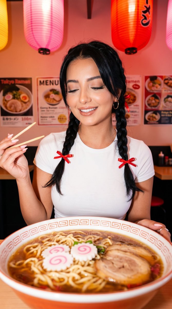 Tokyo Ramen Bar Candid Portrait — generated with Nano Banana Pro