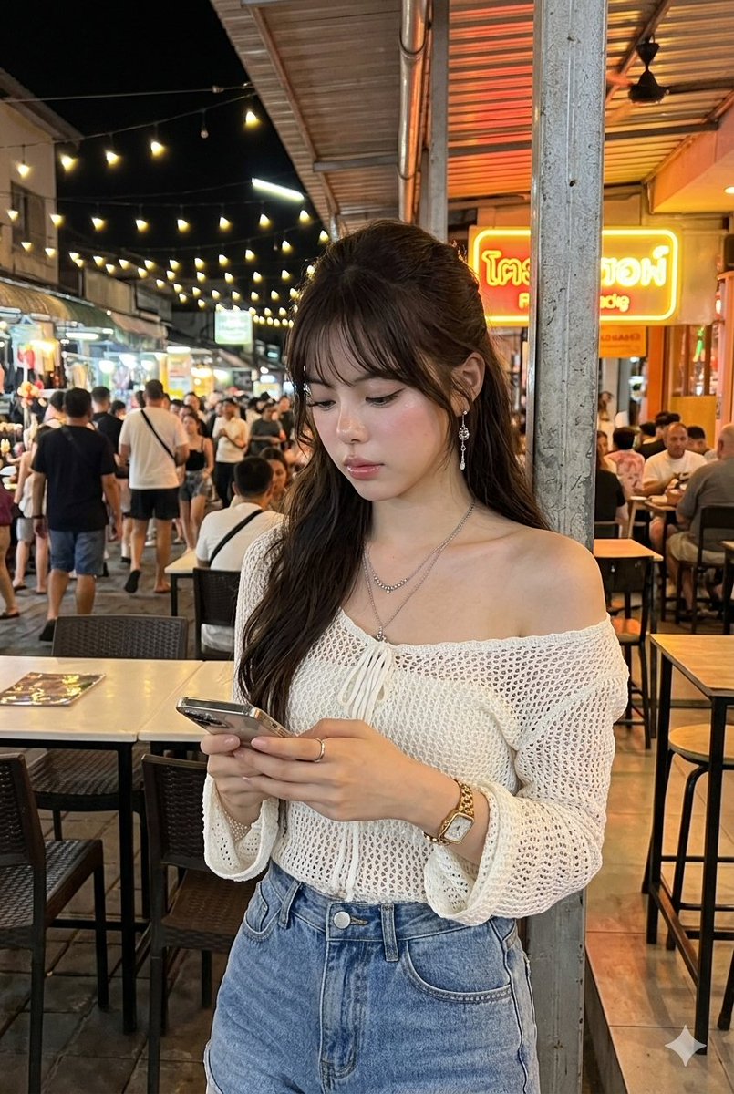 Tropical Night Market Portrait — Nano Banana Pro image prompt example