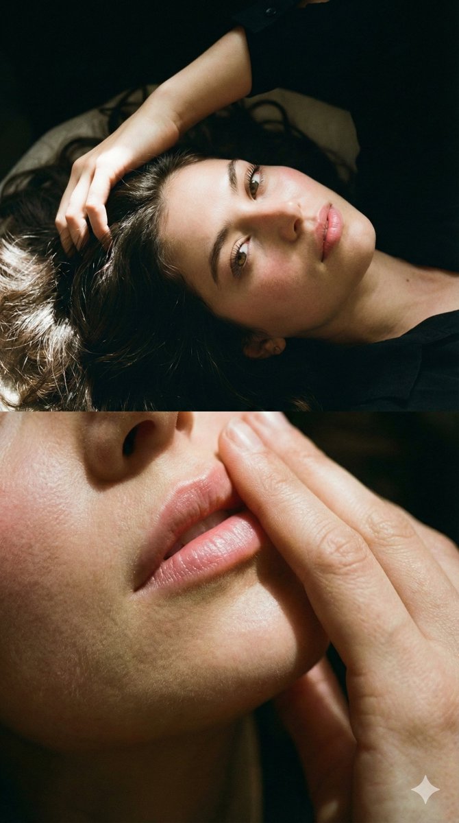 Two Part Cinematic Portrait With Identity Lock — Nano Banana Pro image prompt example