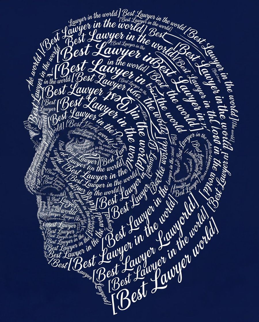 Typographic Art Portrait — Nano Banana Pro image prompt example