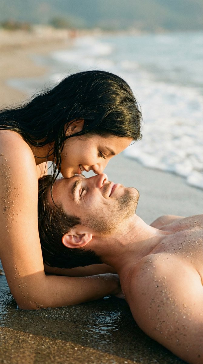 Ultra Photoreal Candid Beach Romance Close Up Prompt — Nano Banana Pro image prompt example