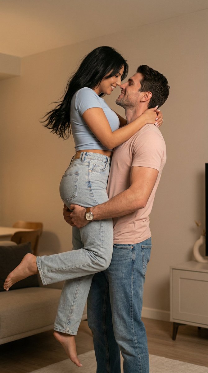 Ultra Photoreal Candid Romantic Lift Scene — Nano Banana Pro image prompt example