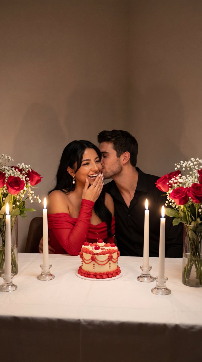 Ultra Photoreal Candlelight Dinner Scene With Couple — Nano Banana Pro image prompt example