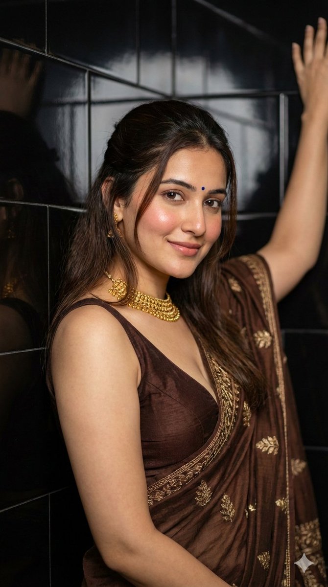 Ultra Photorealistic Traditional Saree Portrait — Nano Banana Pro image prompt example