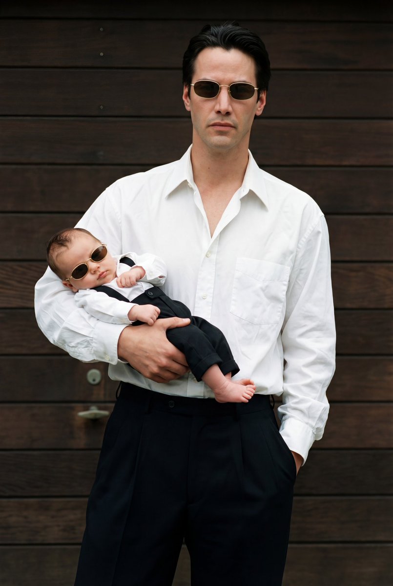 Ultra Realistic 90s Old Money Father And Baby Portrait — generated with Nano Banana Pro