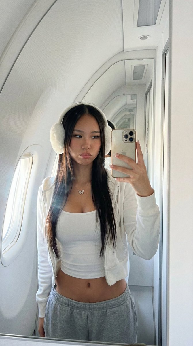 Ultra Realistic Influencer Mirror Selfie In Private Jet Lavatory — Nano Banana Pro image prompt example