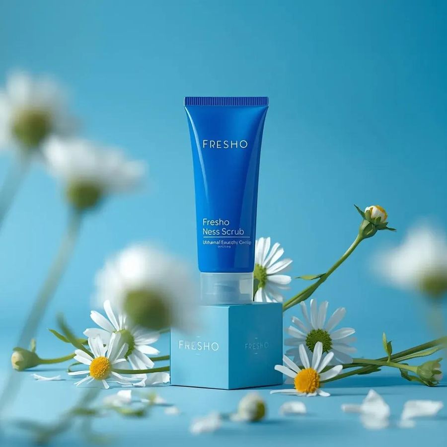 Ultra Realistic Skincare Product Photography Prompt Cobalt Blue — Nano Banana Pro image prompt example
