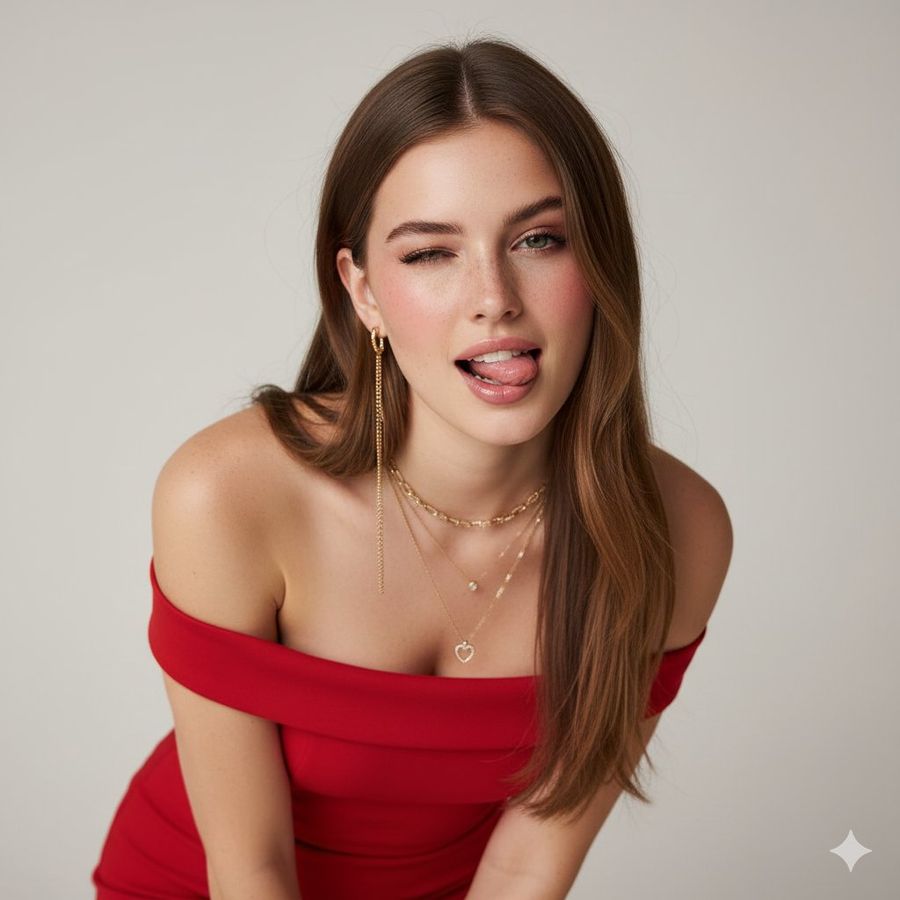 Ultra Realistic Studio Portrait With Playful Expression — Nano Banana Pro image prompt example