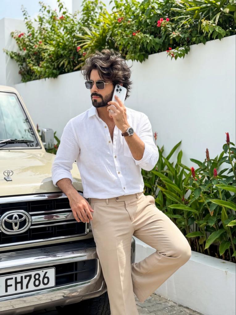 Ultrarealistic Image Of Stylish Boy Leaning On Land Cruiser — Nano Banana Pro image prompt example