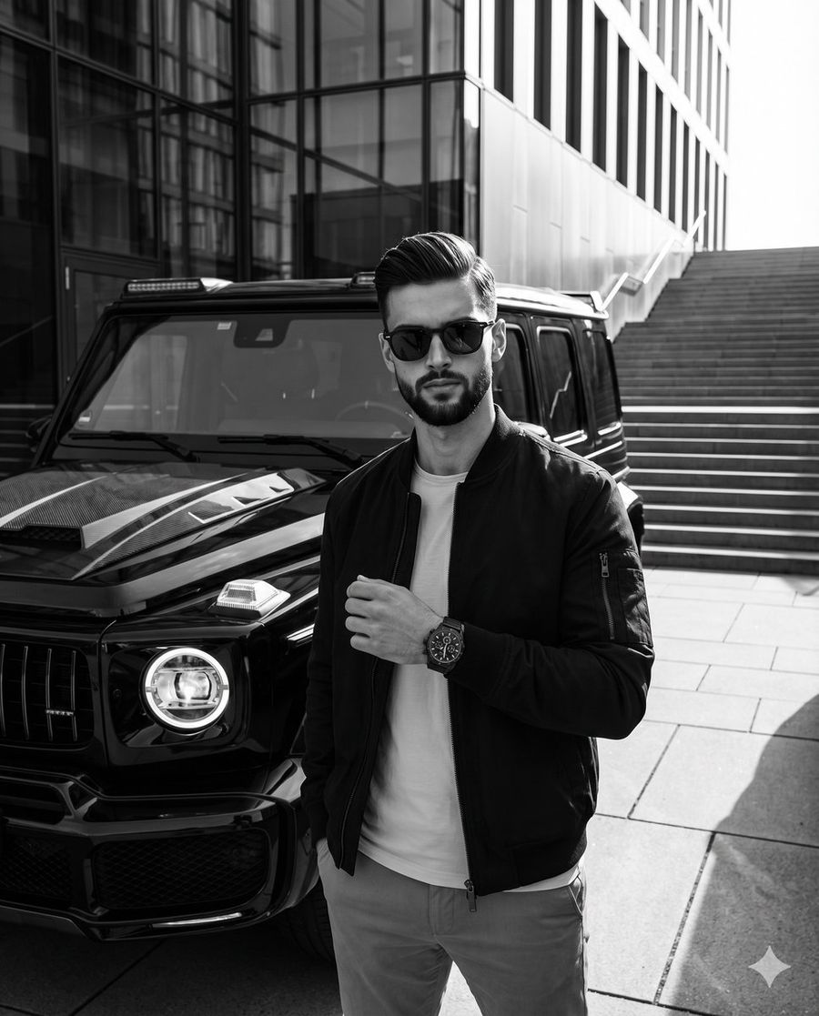 Urban Luxury Streetwear Portrait — Nano Banana Pro image prompt example