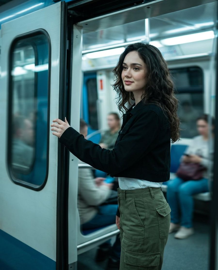 Urban Metro Cinematic Shot — Nano Banana Pro image prompt example