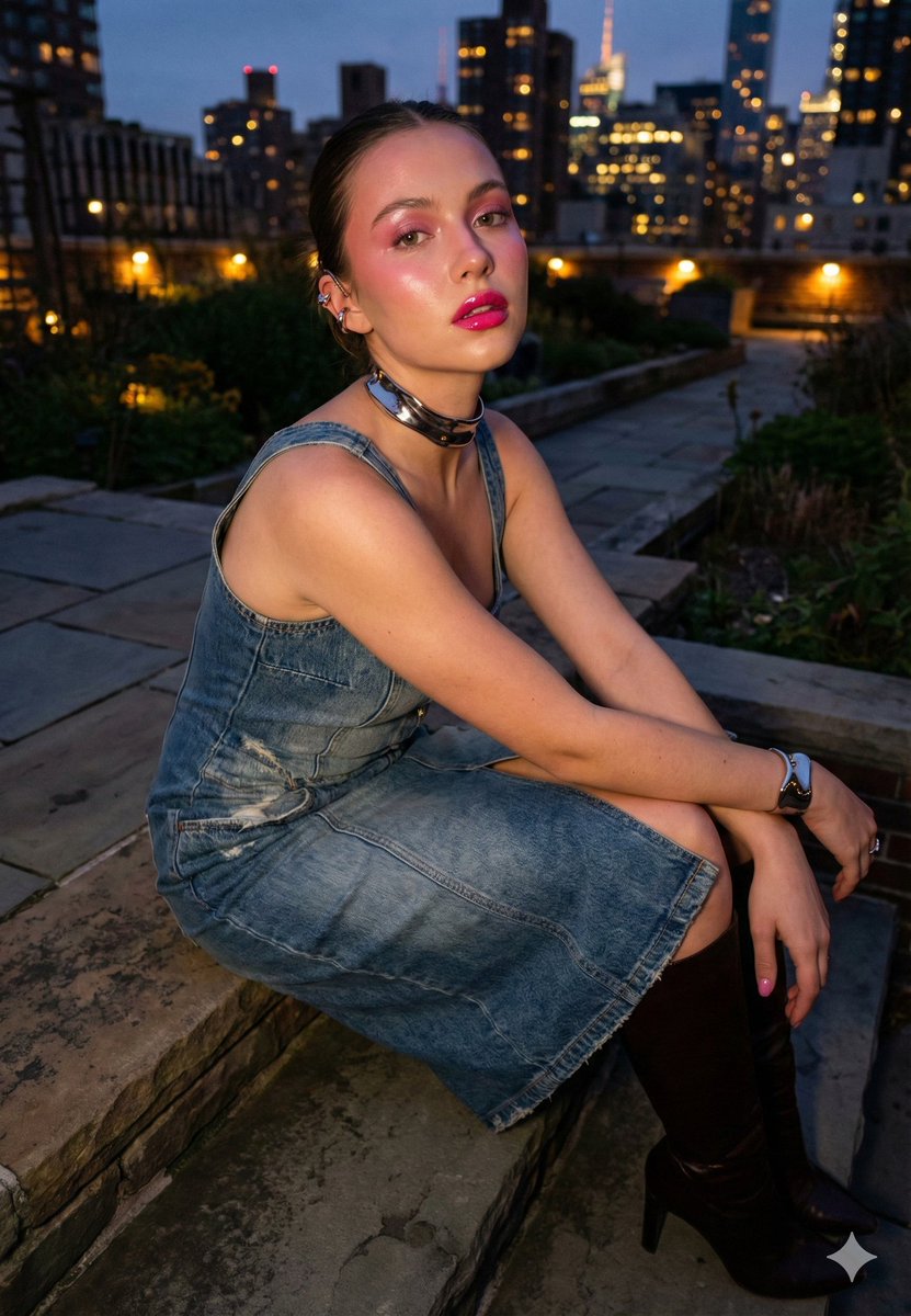 Urban Night Cinematic Fashion Portrait Prompt — Nano Banana Pro image prompt example