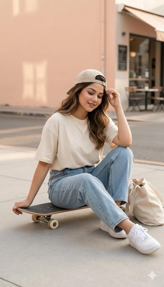 Urban Skateboard Street Style Portrait — Nano Banana Pro image prompt example