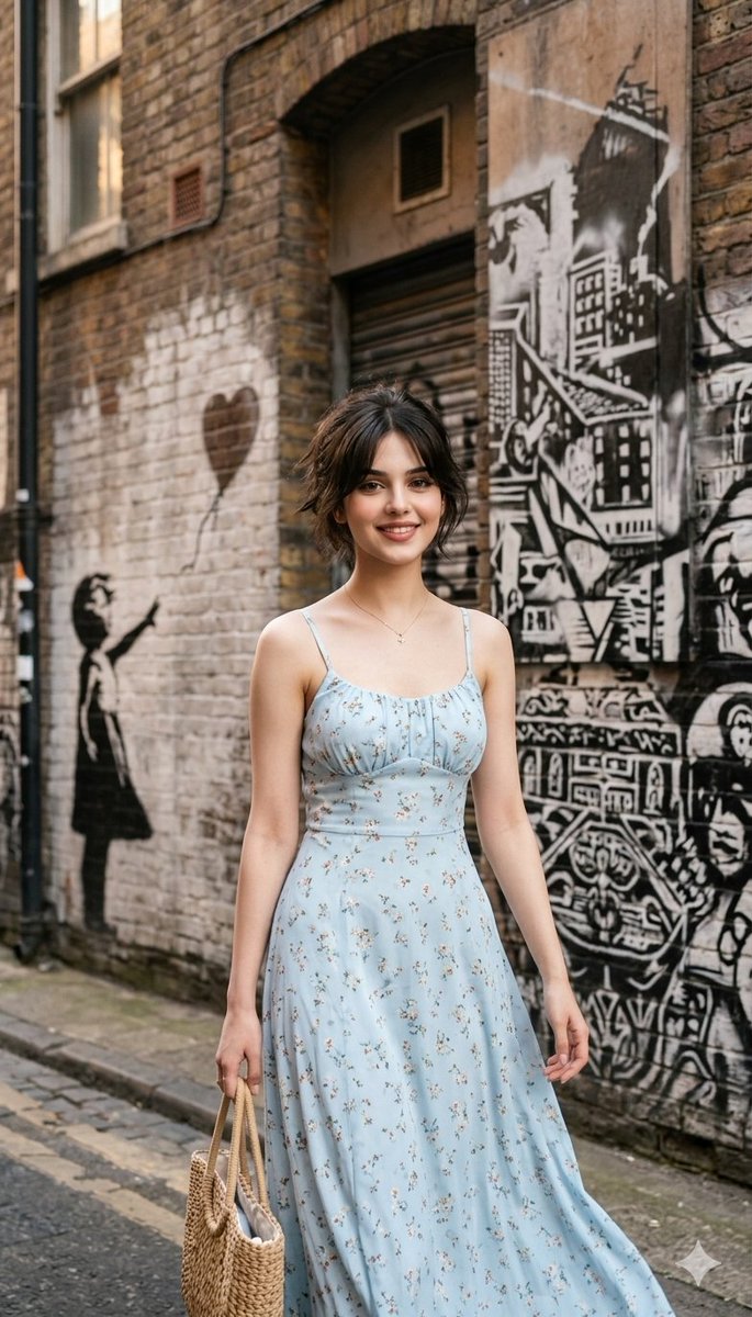 Urban Street Portrait With Graffiti Prompt For Nano Banana Pro — Nano Banana Pro image prompt example