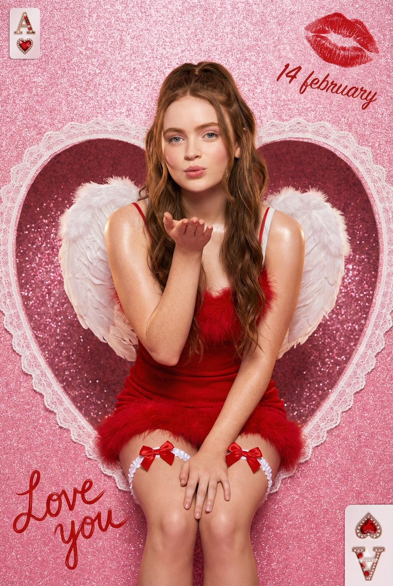 Valentine Angel Heart Glamour Editorial — Nano Banana Pro image prompt example