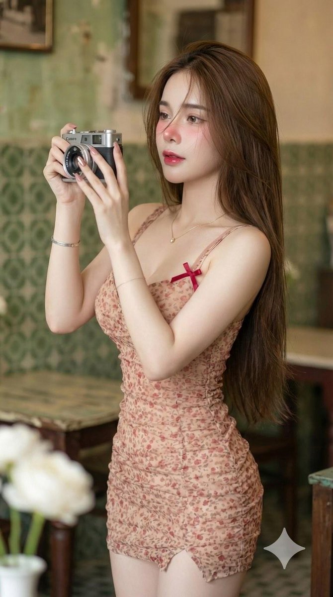 Vintage Camera Girl Aesthetic And Post Workout Glow Yoga Vibes Prompts — Nano Banana Pro image prompt example