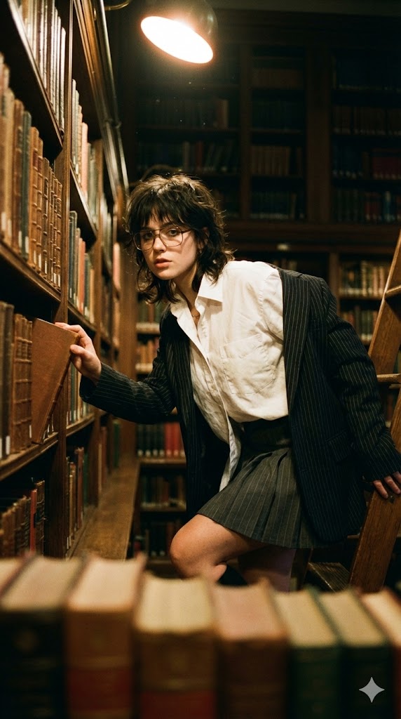 Vintage Dark Academia Editorial Portrait Prompt — Nano Banana Pro image prompt example