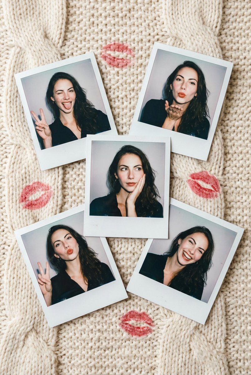 Vintage Polaroid Photo Collection Prompt — Nano Banana Pro image prompt example