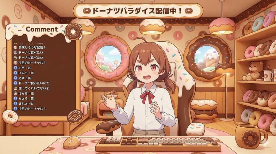 Vtuber Streaming Screen Generation With Customizable Character And Theme — Nano Banana Pro image prompt example