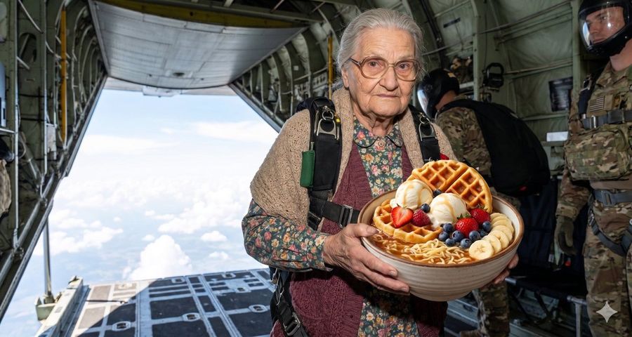 Waffle Ramen Sky — Nano Banana Pro image prompt example