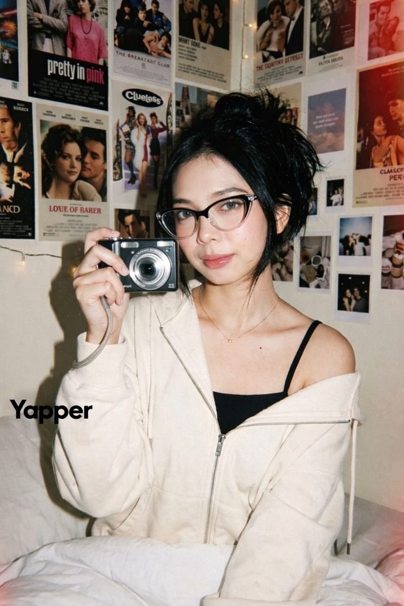 Y2k Candid Digital Camera Portrait Of A Young Woman — Nano Banana Pro image prompt example
